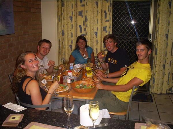 Our dinner party in Noosa