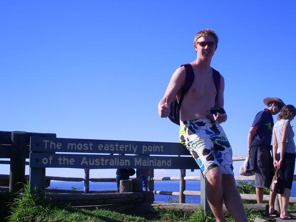 Me on the most Easterly Point in Oz