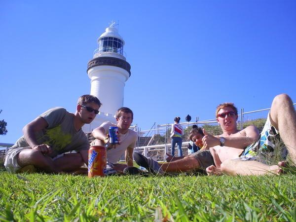 The boys at Byron Lighthouse