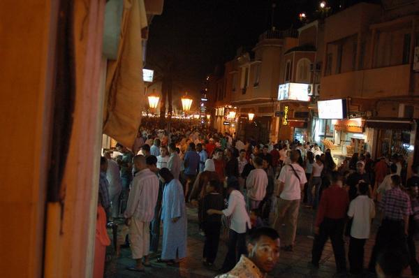 market at night