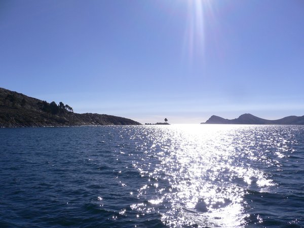 Sunshine on lake Titicaca