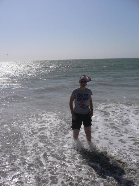 Me paddling in the Pacific
