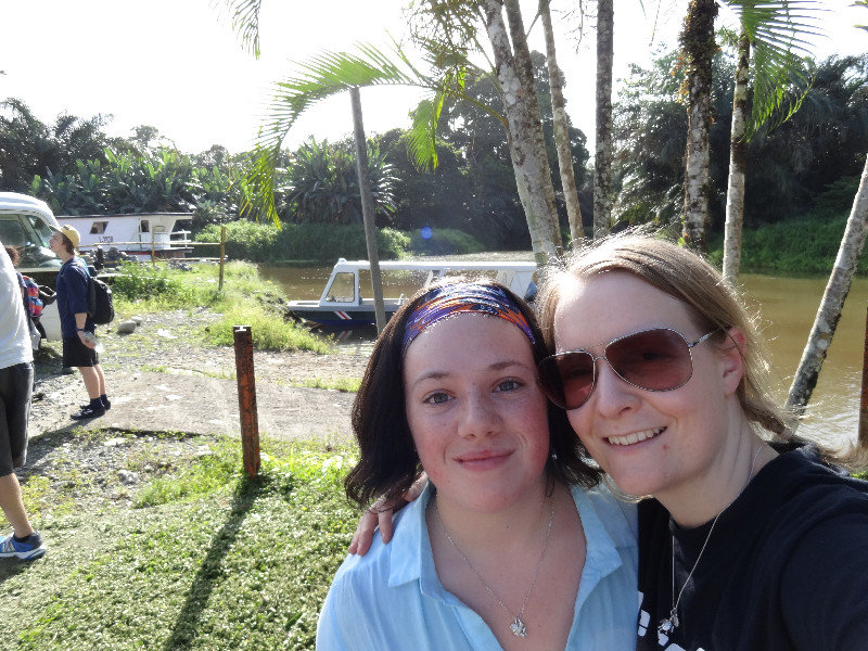 Ellouise and me when arrive at canal in Tortuguero