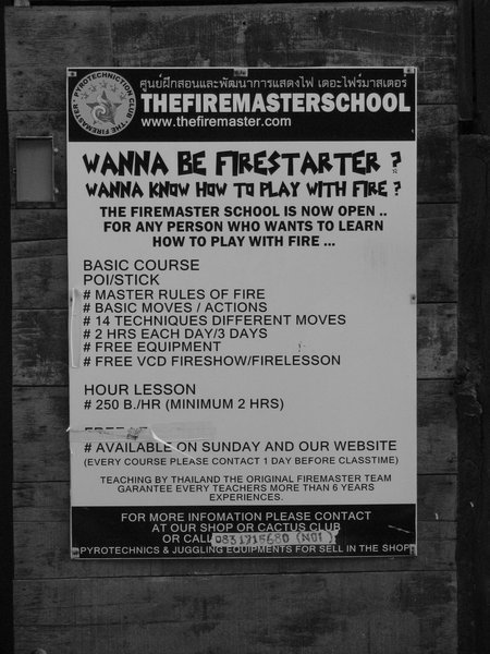 ad for a firestarter...