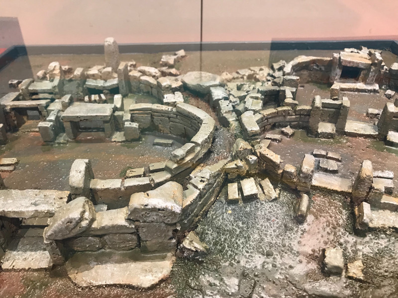 model of temple complex at the museum