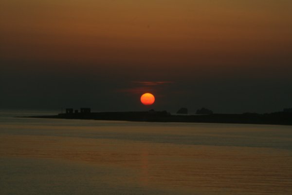 Sunset from Ferry at Paros