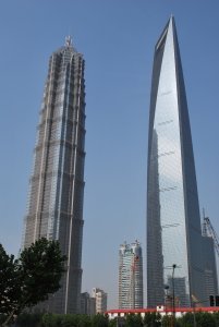 Jin Mao and Shanghai World Financial Center