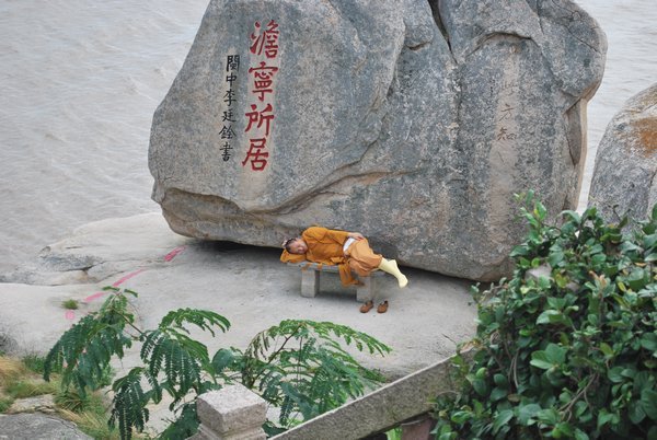 Being a monk is hard work
