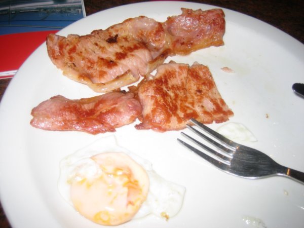 Javais faim bacon anglais