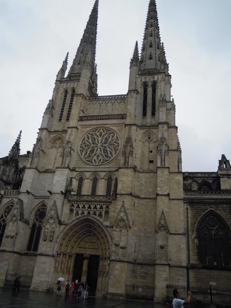 Huge gothic church in Bordeaux