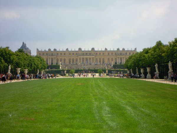 Versailles castle from the garden