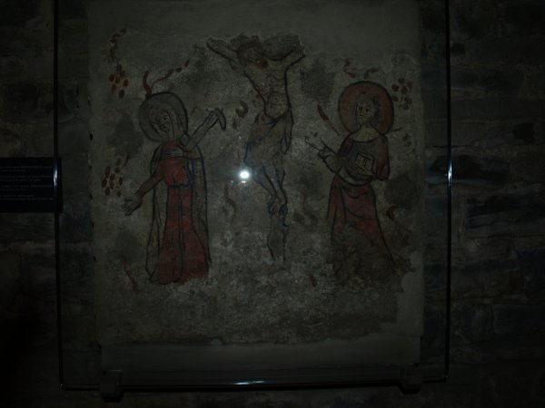 Painting on an old tomb
