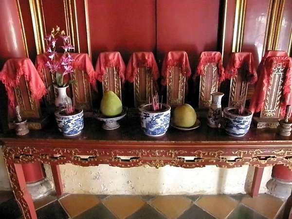 Incense and Food Offerings to the Decased - Seen Everywhere Here