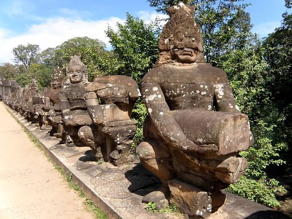 On the Road to Angkor Thom