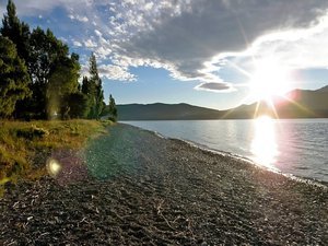 Sunset at Lake Te Anau