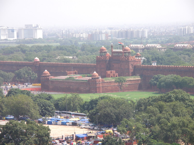 Bird's Eye View of the Red Fort