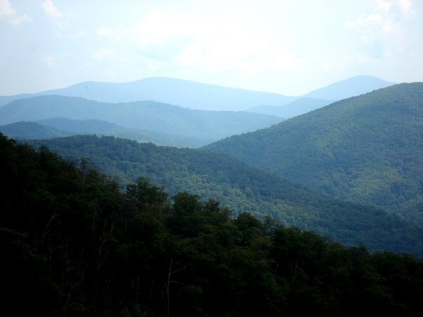 The Blue Ridge Mountains from the Skyline Drive, Shenandoah National Park VA