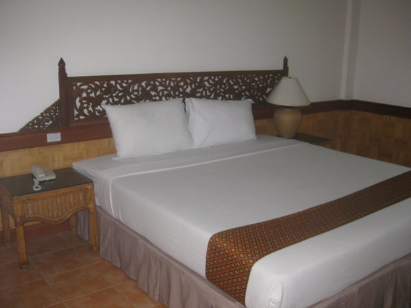bedroom at 1000 island resort