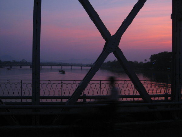 The perfume river at sunset
