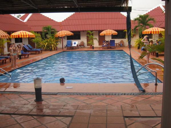 pool at the Ochidee guest house