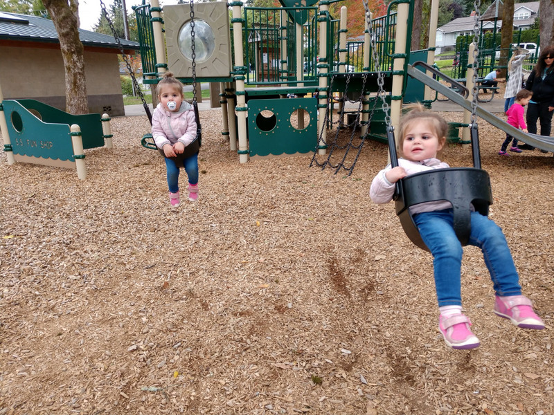 Babies love to swing