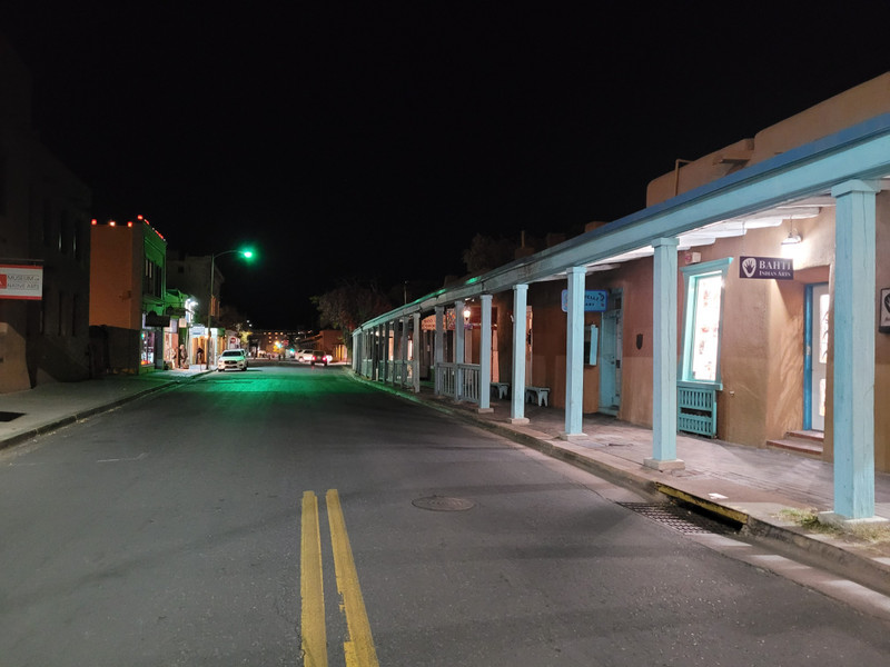 A street near the Santa Fe Plaza