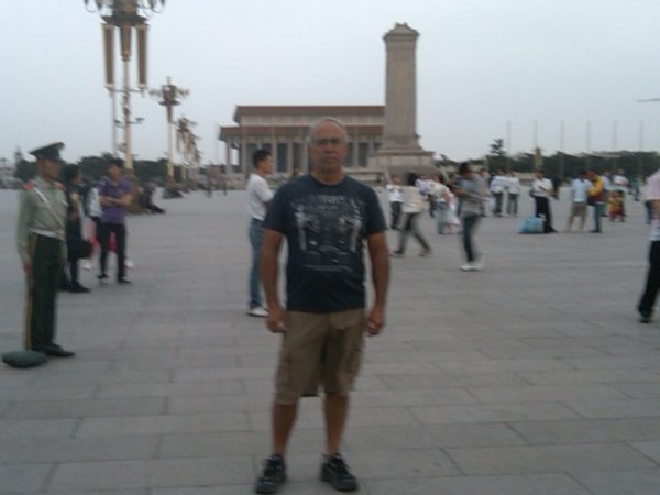 Mike in Tiananmen square