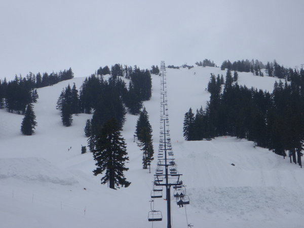 Ski lift at Mt Bachelor
