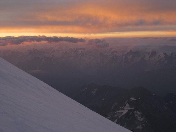 sunrise on Caucasus
