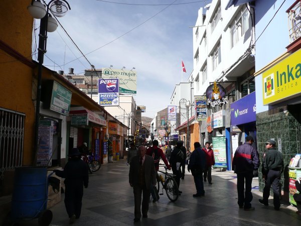 The main tourist area of Puno