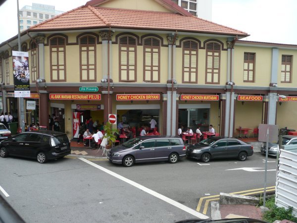 Typical open-air restaurant found throughout Singapore