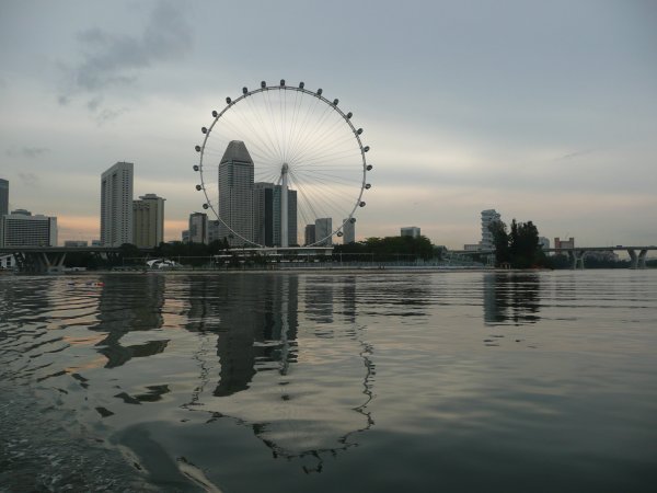View of the Singapore Flyer from the Duck