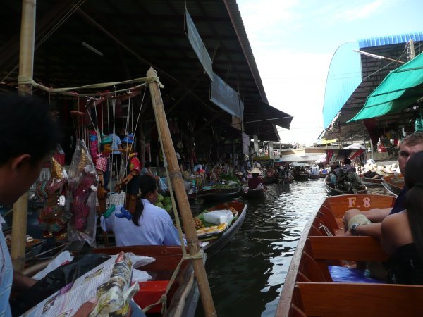 Beginning my tour of the floating market