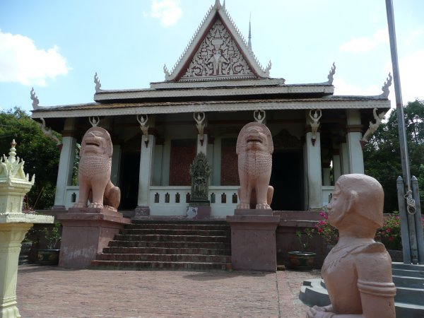 In front of temple at Wat Phnom