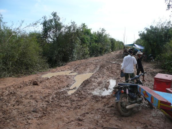 A so-called road in the middle of Cambodia