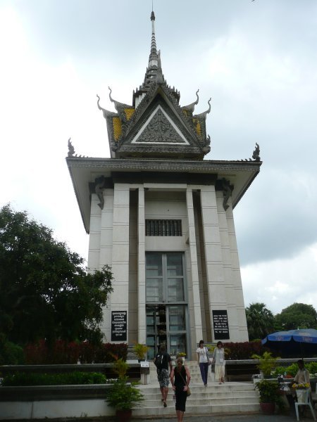 Pagoda honoring the victims at the Killing Fields
