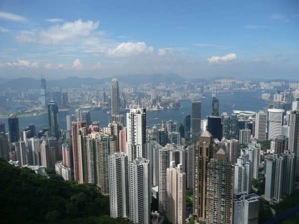View of Hong Kong skyline from Victoria Peak