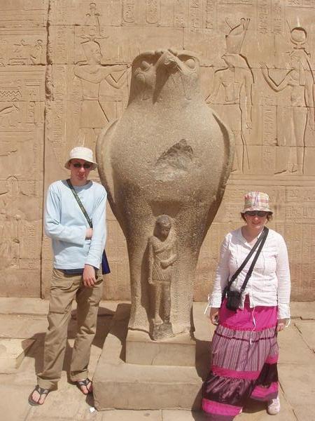 Ames and Me at Edfu temple!