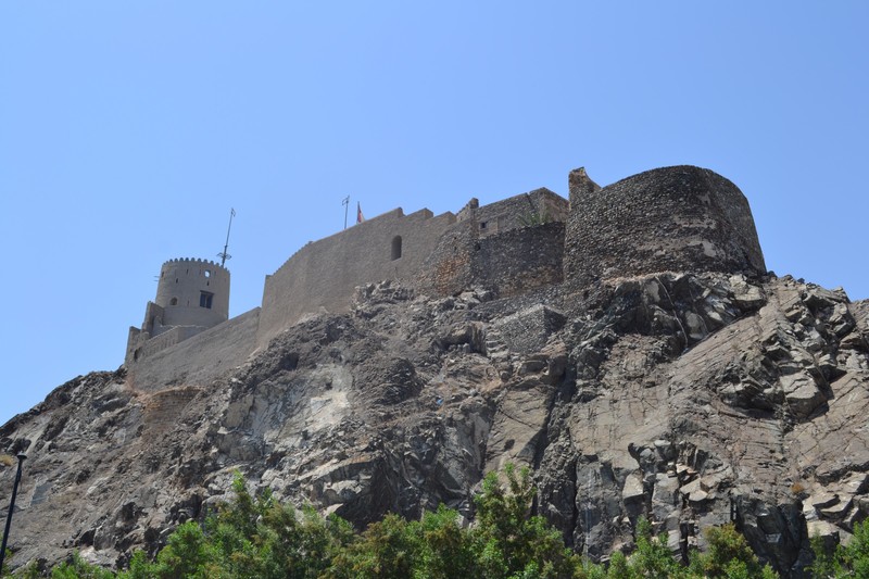 One of the many forts overlooking the Corniche