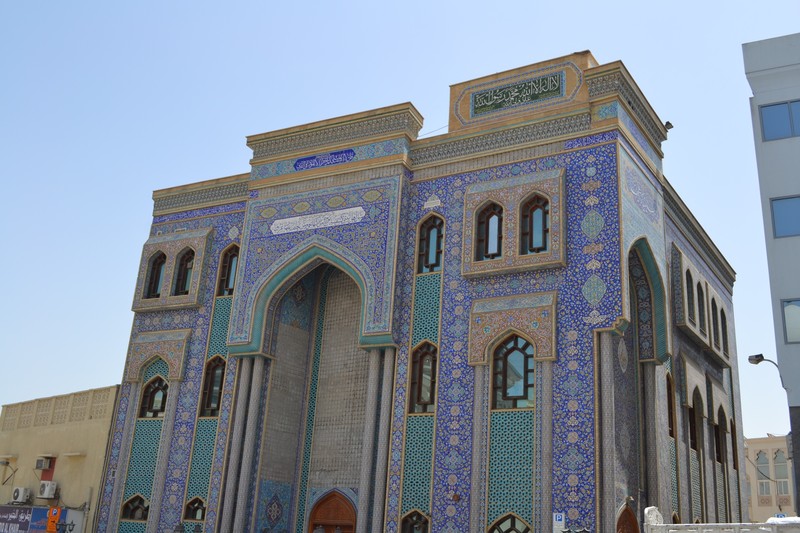 An exquisitely tiled mosque
