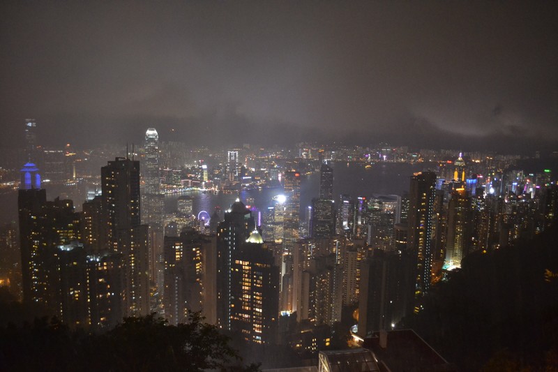 Night time views from Victoria Peak