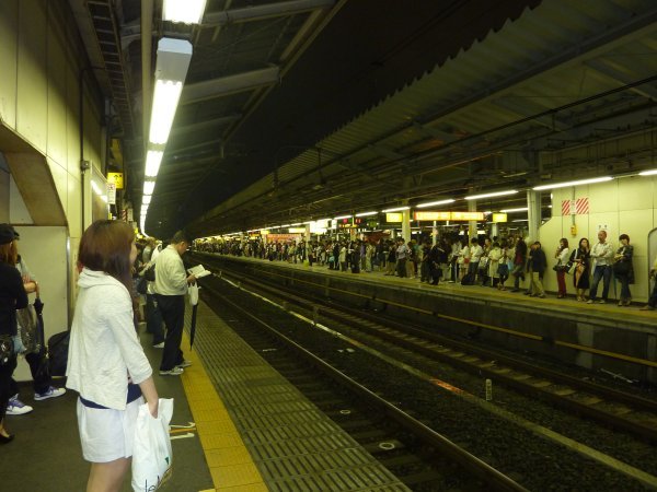 Crazy Shinjuku station at 11pm on a Sunday