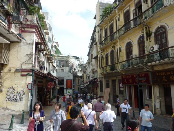 Typical street in Old Macau