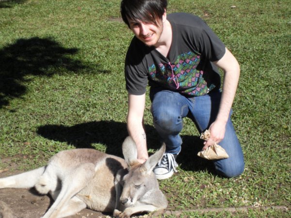 Me and a Kangaroo