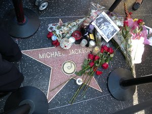 Michael Jacksons star in Hollywood