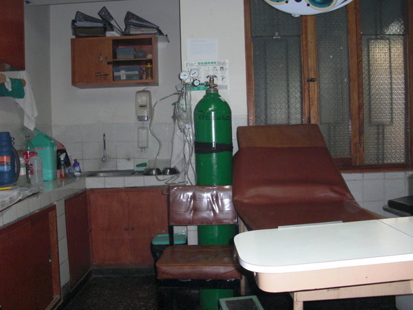 The room in the clinic where I volunteer