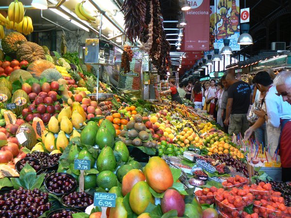 market in Barcelona