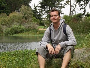 Matt by the Pond in Goldengate Park