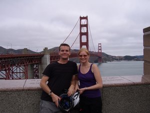 Us beside the Golden Gate Bridge