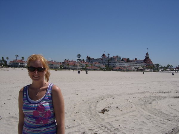 Dianna on Coronado beach
